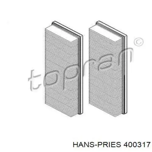 Воздушный фильтр 400317 Hans Pries (Topran)