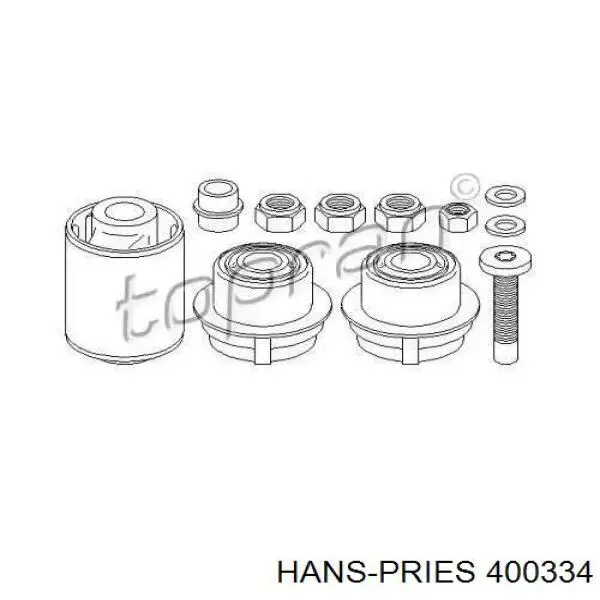400334 Hans Pries (Topran) сайлентблок переднего нижнего рычага