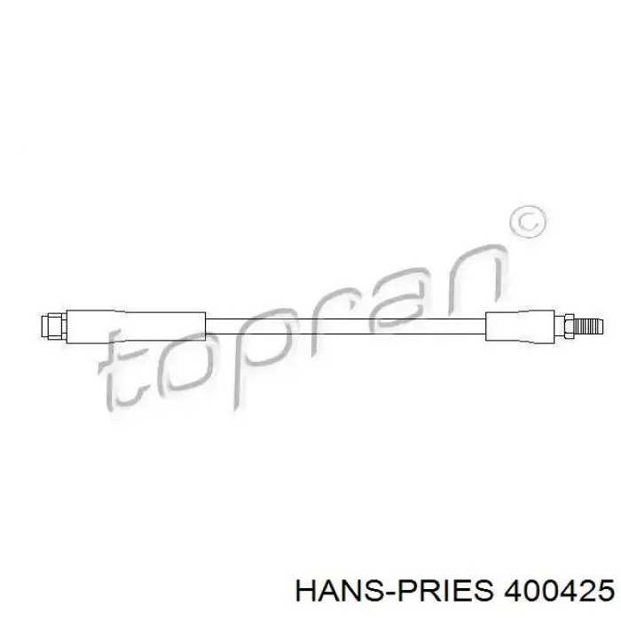 Шланг тормозной передний 400425 Hans Pries (Topran)