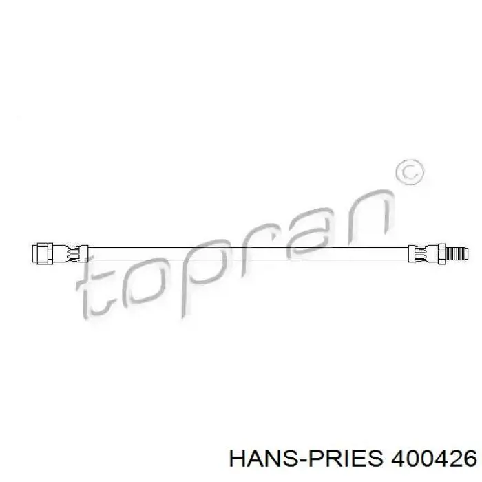 Задний тормозной шланг 400426 Hans Pries (Topran)