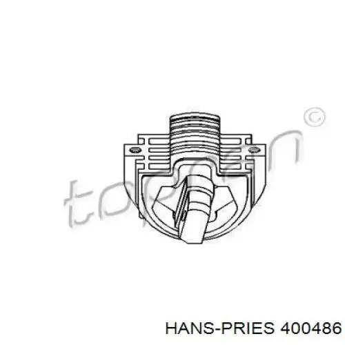 400486 Hans Pries (Topran) подушка трансмиссии (опора коробки передач)