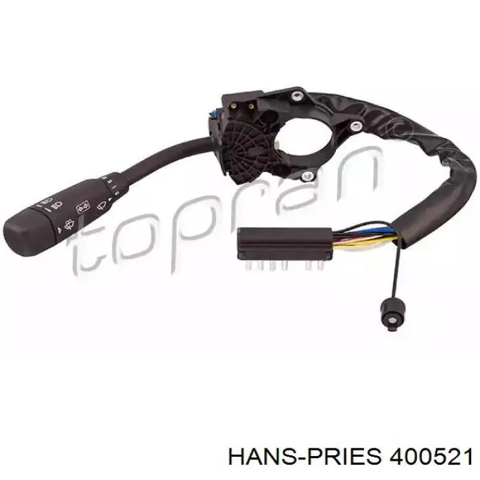 400521 Hans Pries (Topran) comutador esquerdo instalado na coluna da direção