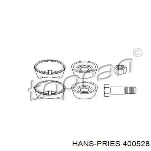 Сайлентблок переднего нижнего рычага 400528 Hans Pries (Topran)