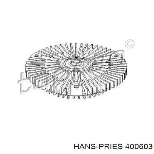 Вискомуфта вентилятора 400603 Hans Pries (Topran)