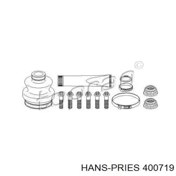 Пыльник ШРУСа задней полуоси внутренний 400719 Hans Pries (Topran)