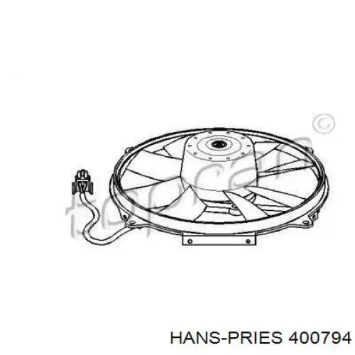 Электровентилятор охлаждения 400794 Hans Pries (Topran)