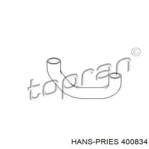 Патрубок радиатора 400834 Hans Pries (Topran)