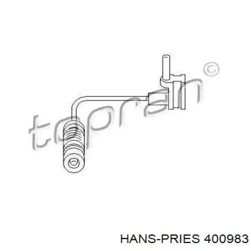 400983 Hans Pries (Topran) датчик износа тормозных колодок передний