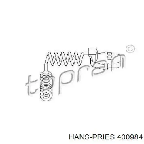 400984 Hans Pries (Topran) датчик износа тормозных колодок передний