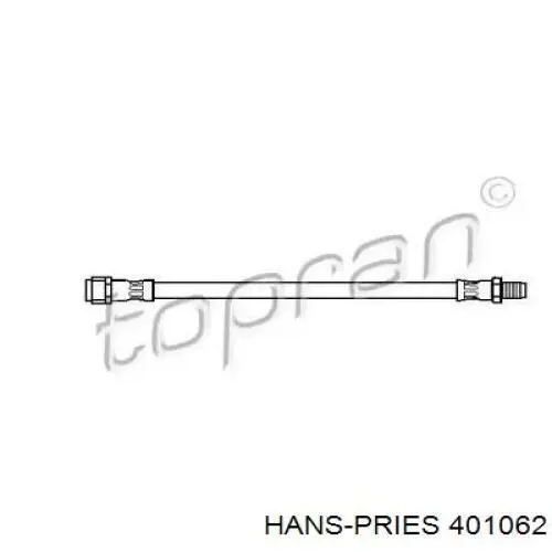 Задний тормозной шланг 401062 Hans Pries (Topran)