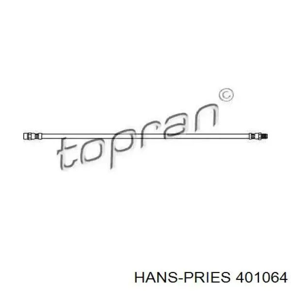 Задний тормозной шланг 401064 Hans Pries (Topran)