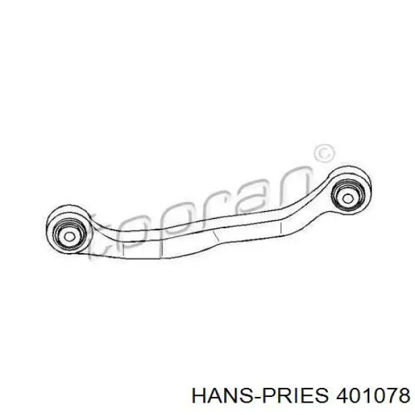 401078 Hans Pries (Topran) рычаг задней подвески верхний левый