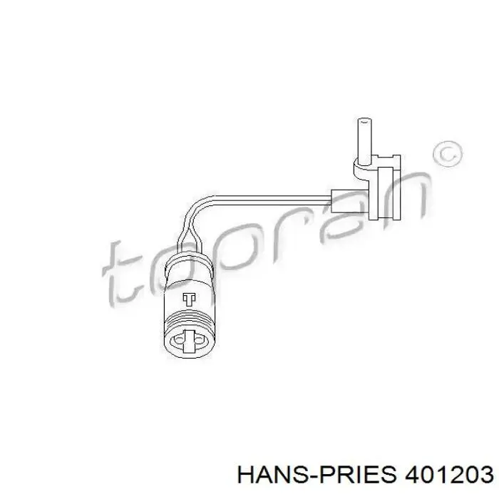 Датчик износа тормозных колодок задний 401203 Hans Pries (Topran)