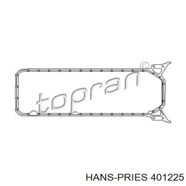 401225 Hans Pries (Topran) прокладка поддона картера двигателя