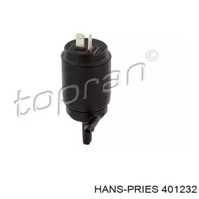 401232 Hans Pries (Topran) насос-мотор омывателя стекла переднего