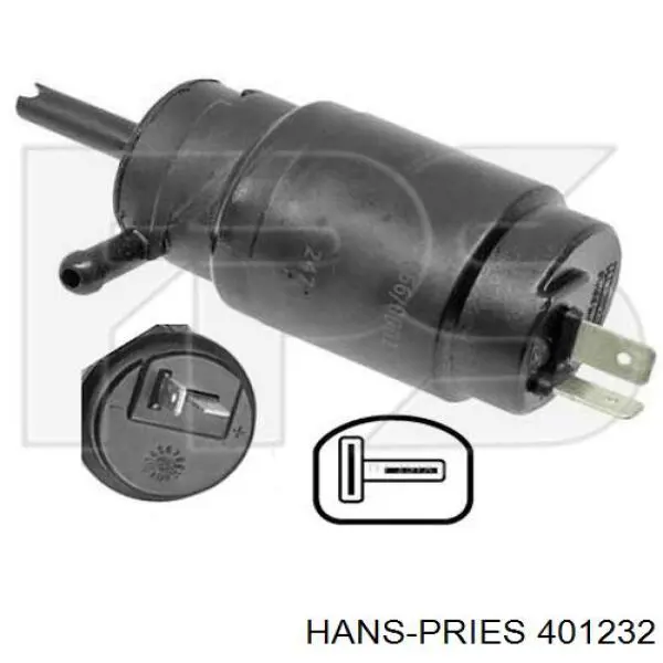 Двигатель омывателя лобового стекла Hans Pries (Topran) 401232 цена, от 4.17 USD