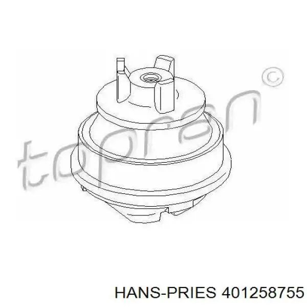 Левая/правая опора двигателя 401258755 Hans Pries (Topran)