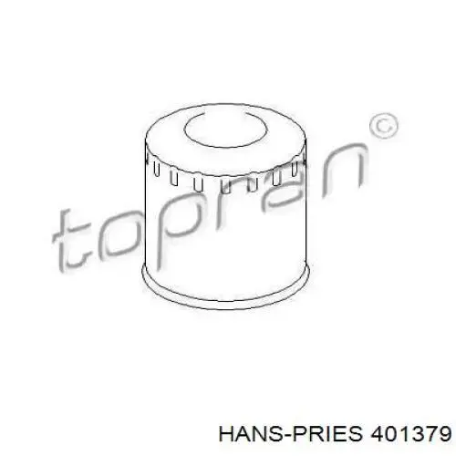 401379 Hans Pries (Topran) топливный фильтр