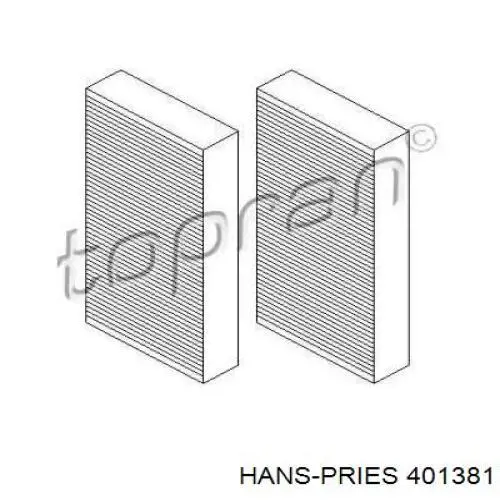 Фильтр салона 401381 Hans Pries (Topran)