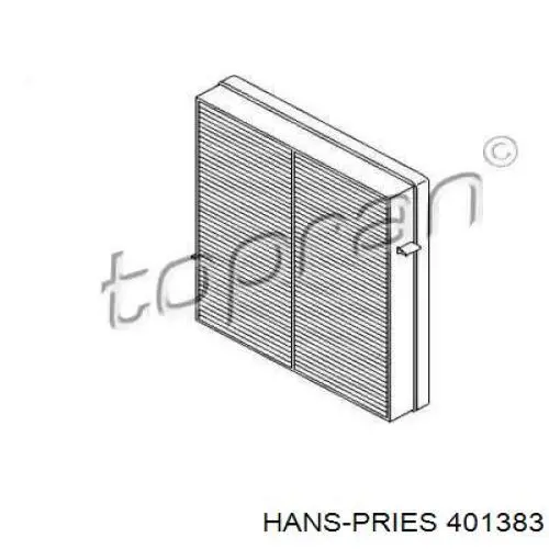 Фильтр салона 401383 Hans Pries (Topran)