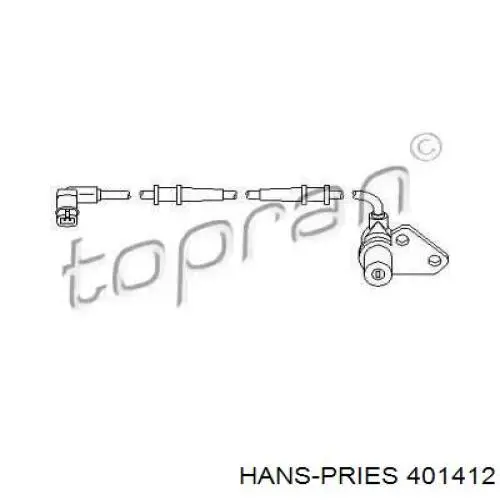 Датчик АБС (ABS) передний правый 401412 Hans Pries (Topran)