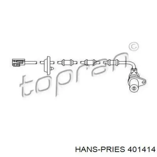 Датчик АБС (ABS) задний правый 401414 Hans Pries (Topran)