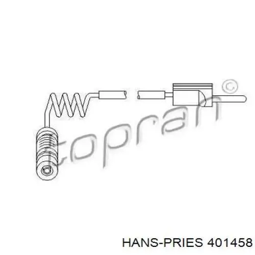 Датчик износа тормозных колодок задний 401458 Hans Pries (Topran)