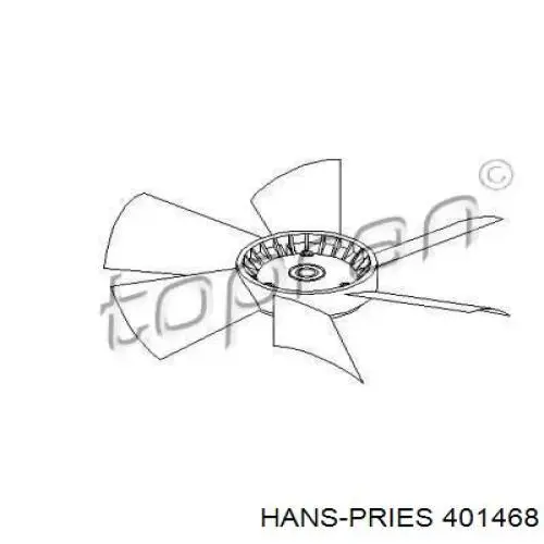 401468 Hans Pries (Topran) Крыльчатка радиатора охлаждения