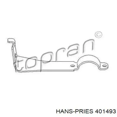 Хомут крепления втулки стабилизатора переднего Hans Pries (Topran) 401493 цена, от 4.16 USD