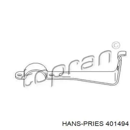 401494 Hans Pries (Topran) хомут крепления втулки стабилизатора переднего