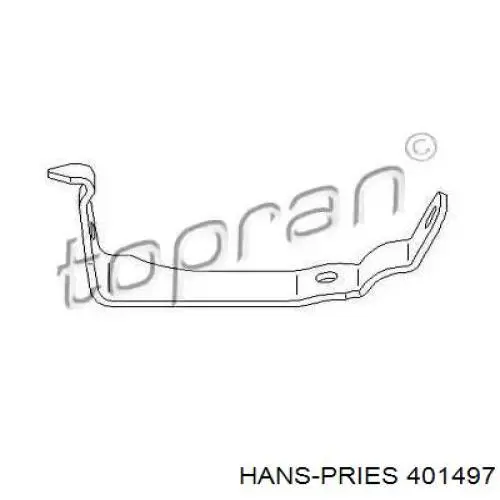 401497 Hans Pries (Topran) braçadeira de fixação da bucha de estabilizador dianteiro