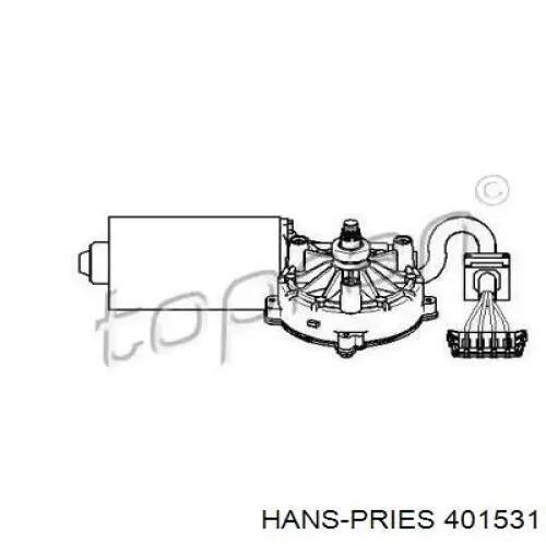 Мотор стеклоочистителя лобового стекла 401531 Hans Pries (Topran)