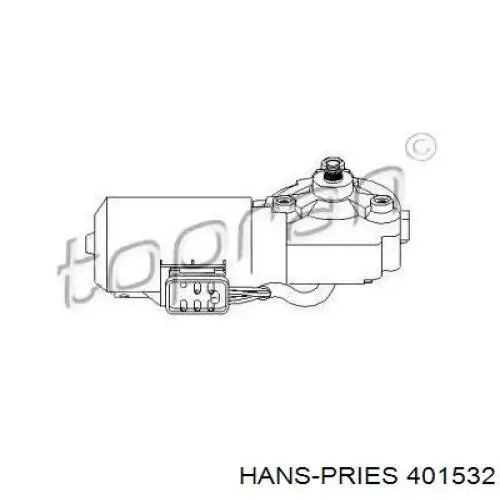 Мотор стеклоочистителя лобового стекла 401532 Hans Pries (Topran)