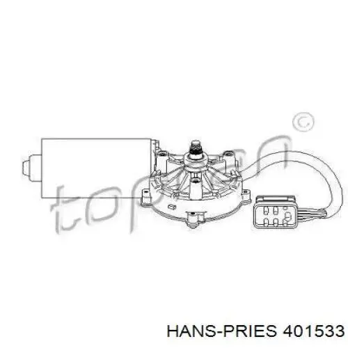 Мотор стеклоочистителя лобового стекла 401533 Hans Pries (Topran)