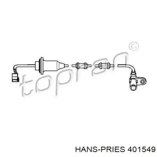 Датчик АБС (ABS) задний правый 401549 Hans Pries (Topran)