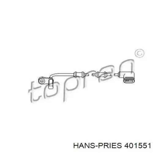 401551 Hans Pries (Topran) датчик абс (abs задний левый)