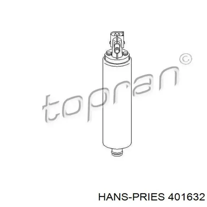 401632 Hans Pries (Topran) топливный насос магистральный