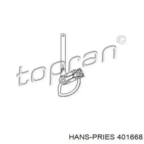 401668 Hans Pries (Topran) механизм стеклоподъемника двери передней левой