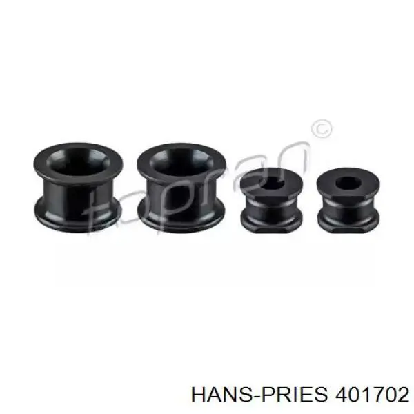 401702 Hans Pries (Topran) втулка стабилизатора переднего, комплект