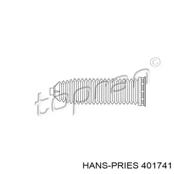 Пыльник рулевой рейки 401741 Hans Pries (Topran)