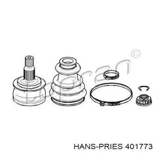 401773 Hans Pries (Topran) шрус наружный передний