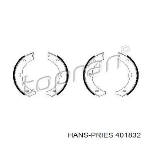 Колодки ручника 401832 Hans Pries (Topran)