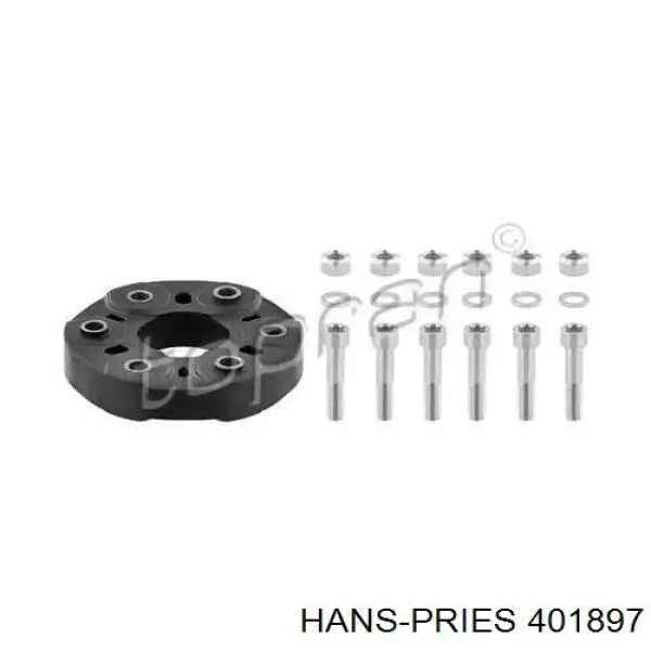 401897 Hans Pries (Topran) муфта кардана эластичная передняя/задняя