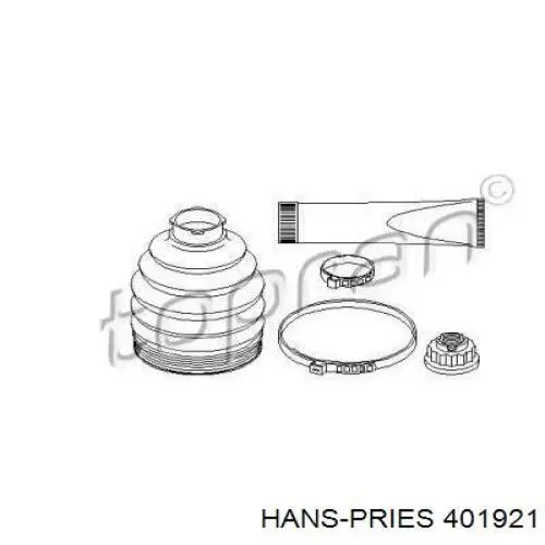 Пыльник ШРУСа наружный 401921 Hans Pries (Topran)