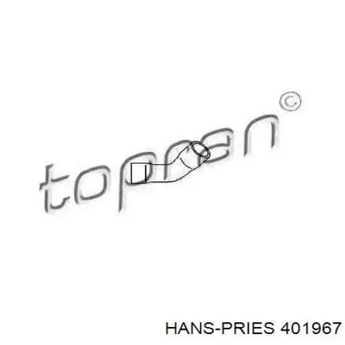 401967 Hans Pries (Topran) шланг (патрубок водяного насоса приемный)