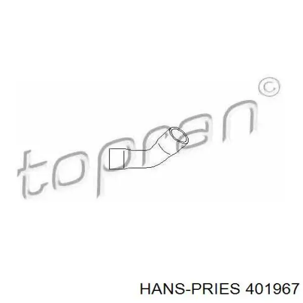 Шланг (патрубок) водяного насоса приемный Hans Pries (Topran) 401967 цена, от 3.60 USD
