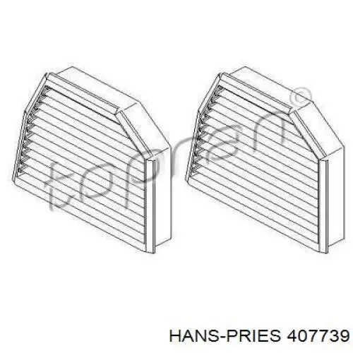 Фильтр салона 407739 Hans Pries (Topran)