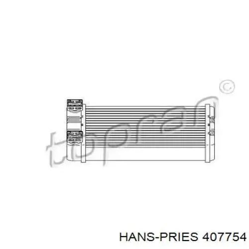 Радиатор печки 407754 Hans Pries (Topran)