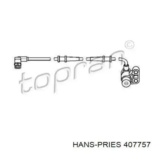 Датчик АБС (ABS) передний правый 407757 Hans Pries (Topran)