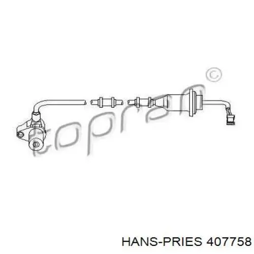 Датчик АБС (ABS) задний 407758 Hans Pries (Topran)